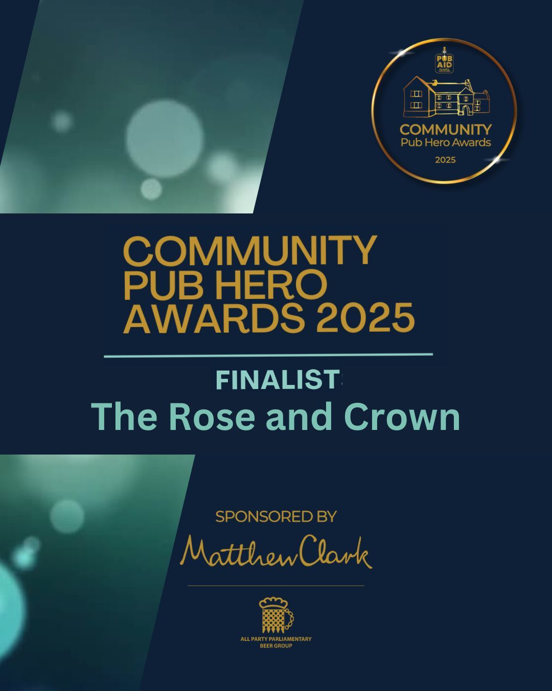 Community Pub Hero Awards 2025 Finalist Community Pub Hero Awards 2025 Finalist